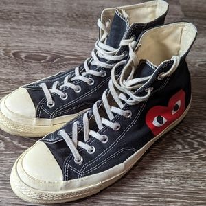 Converse x Comme Des Garcon All Star Chuck 70 High Top Sneakers